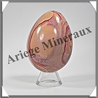 JASPE MULTICOLORE - Oeuf - 76 mm - 300 grammes - R006