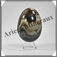 JASPE MULTICOLORE - Oeuf - 77 mm - 323 grammes - R008