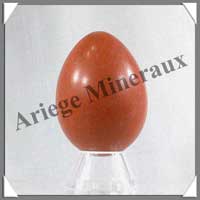 JASPE ROUGE - Oeuf - 55 mm - 100 grammes - M001