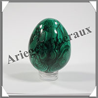 MALACHITE - Oeuf - 45x30 mm - 103 grammes - B001