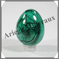 MALACHITE - Oeuf - 45x30 mm - 103 grammes - B001