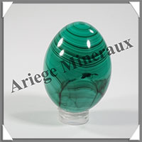 MALACHITE - Oeuf - 50x35 mm - 111 grammes - B002