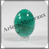 MALACHITE - Oeuf - 50x35 mm - 111 grammes - B002