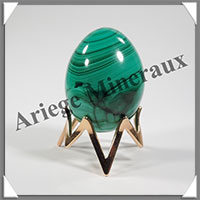 MALACHITE - Oeuf - 50x35 mm - 111 grammes - B002