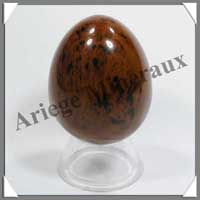 OBSIDIENNE MOHAGANY - Oeuf - 50 mm - 90 grammes - C002