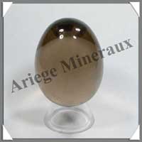 QUARTZ FUME Clair - Oeuf - 55 mm - 150 grammes - C003