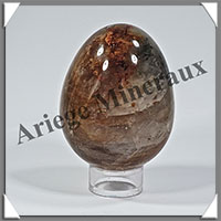 QUARTZ HEMATODE - Oeuf - 70x50 mm - 260 grammes - Y003