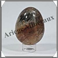 QUARTZ HEMATODE - Oeuf - 70x50 mm - 260 grammes - Y003