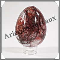 QUARTZ HEMATODE - Oeuf - 69x54 mm - 270 grammes - Y006
