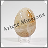 QUARTZ HEMATODE - Oeuf - 61x45 mm - 180 grammes - Y008