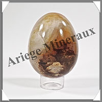 QUARTZ HEMATODE - Oeuf - 67x51 mm - 250 grammes - Y009