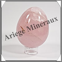 QUARTZ ROSE Intense - Oeuf - 71x58 mm - 291 grammes - Y001