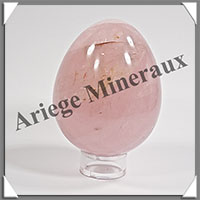 QUARTZ ROSE Intense - Oeuf - 71x58 mm - 291 grammes - Y001