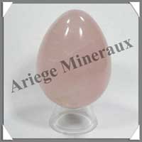 QUARTZ ROSE Intense - Oeuf - 66 mm - 210 grammes - R003