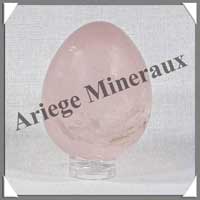 QUARTZ ROSE Intense - Oeuf - 47 mm - 90 grammes - R008