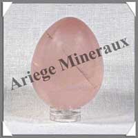 QUARTZ ROSE Intense - Oeuf - 47 mm - 90 grammes - R008
