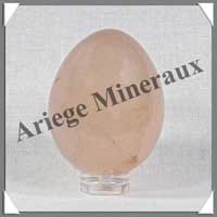 QUARTZ ROSE Intense - Oeuf - 45 mm - 93 grammes - R009
