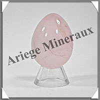 QUARTZ ROSE Intense - Oeuf - 50 mm - 100 grammes - R010
