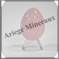 QUARTZ ROSE Intense - Oeuf - 50 mm - 100 grammes - R010