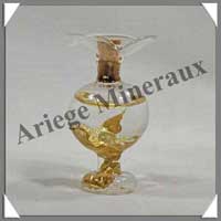 OR - FLACON avec Collerette - 35 mm (Feuilles d'or + Alcool) - OR-BOA4-MIN
