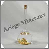 OR - FLACON  Col Long - 100 mm (Feuilles d'or + Alcool) - OR-BOA5-MIN