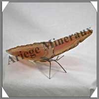 AGATE MARRON - Papillon (Taille 3) - 125x45 mm - 78 grammes - M010