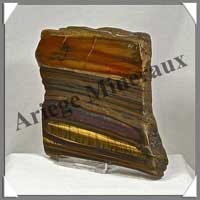 OEIL de FER - PLAQUE Polie - 150x110x15 mmm - 370 grammes - C004