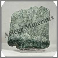 SERAPHINITE - PLAQUE Polie - 75x70x10 mm - 100 grammes - C001