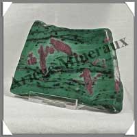 ZOZITE RUBIS - PLAQUE Polie - 85x65x10 mmm - 110 hgrammes - C006