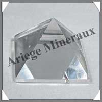 CRISTAL de ROCHE - PYRAMIDE - 55x55x40 mm - 125 grammes - C007