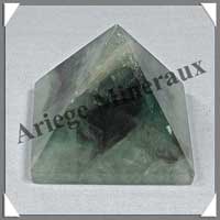 FLUORITE Arc en Ciel - PYRAMIDE - 43x43x36 mm - 90 grammes - C001