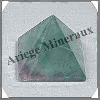FLUORITE Verte - PYRAMIDE - 31x31x27 mm - 34 grammes - C005