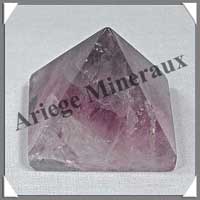 FLUORITE Violette - PYRAMIDE - 37x37x22 mm - 61 grammes - C009