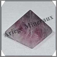 FLUORITE Violette - PYRAMIDE - 37x37x22 mm - 61 grammes - C009