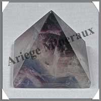FLUORITE Arc en Ciel - PYRAMIDE - 46x46x42 mm - 110 grammes - C010