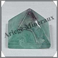 FLUORITE Arc en Ciel - PYRAMIDE - 38x38x30 mm - 65 grammes - C011