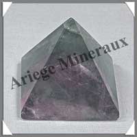 FLUORITE Arc en Ciel - PYRAMIDE - 39x39x37 mm - 69 grammes - C016