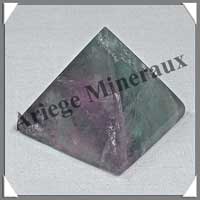 FLUORITE Arc en Ciel - PYRAMIDE - 39x39x37 mm - 69 grammes - C016