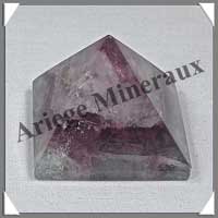 FLUORITE Arc en Ciel - PYRAMIDE - 38x38x30 mm - 60 grammes - C017