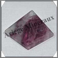 FLUORITE Violette - PYRAMIDE - 35x35x30 mm - 49 grammes - C018