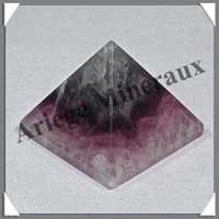 FLUORITE Violette - PYRAMIDE - 40x40x33 mm - 70 grammes - C019