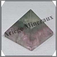FLUORITE Arc en Ciel - PYRAMIDE - 39x39x33 mm - 73 grammes - C020