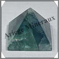 FLUORITE Bleu Vert - PYRAMIDE - 38x38x30 mm - 57 grammes - C024