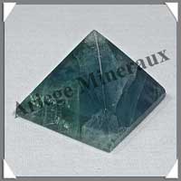 FLUORITE Bleu Vert - PYRAMIDE - 38x38x30 mm - 57 grammes - C024