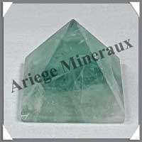 FLUORITE Verte - PYRAMIDE - 43x43x39 mm - 85 grammes - C025