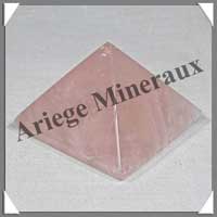 QUARTZ ROSE - PYRAMIDE - 46x46x35 mm - 80 grammes - C002