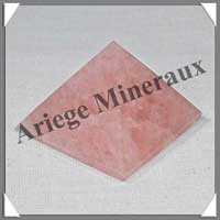 QUARTZ ROSE - PYRAMIDE - 39x39x30 mm - 48 grammes - C004