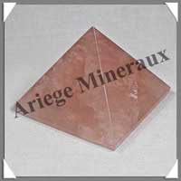 QUARTZ ROSE - PYRAMIDE - 60x60x50 mm - 184 grammes - C007