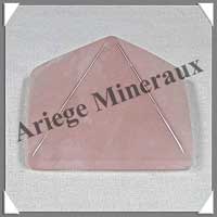 QUARTZ ROSE - PYRAMIDE - 39x39x25 mm - 45 grammes - C008