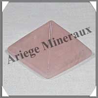 QUARTZ ROSE - PYRAMIDE - 39x39x25 mm - 45 grammes - C008